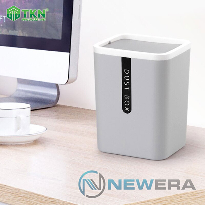 Thùng rác mini NewEra nắp lật 360 độ dễ sử dụng NE0608X