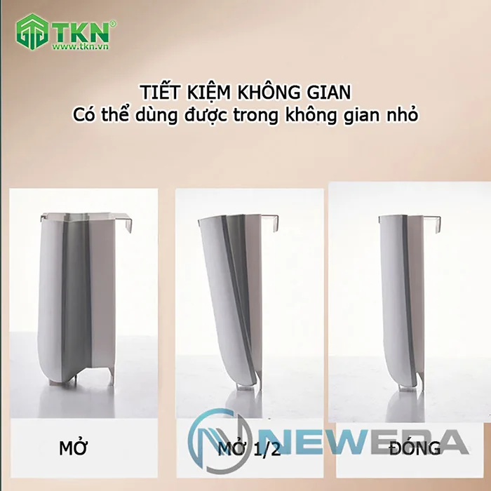 Thùng rác NE0611 có thể gấp gọn giúp tiết kiệm không gian