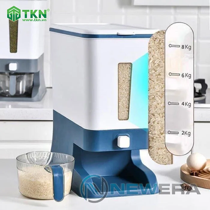 Thùng gạo NewEra nhựa PP dung tích 12kg NE0501E