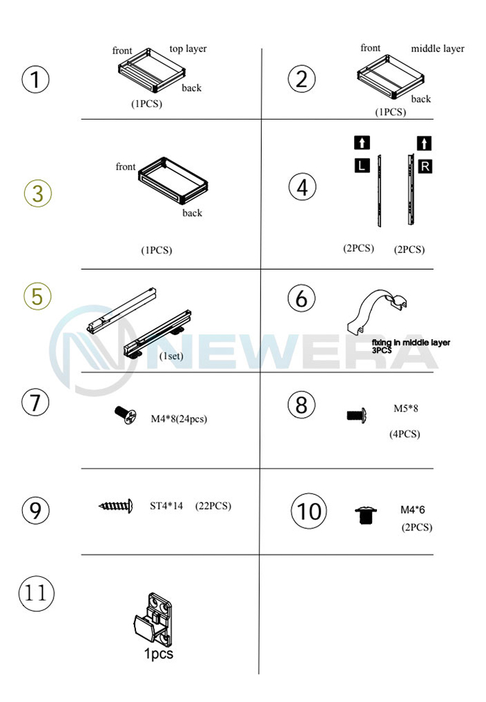 GIÁ DAO THỚT GIA VỊ CHAI LỌ 3 TẦNG NEWERA INOX HỘP 304 – NE355.350 6