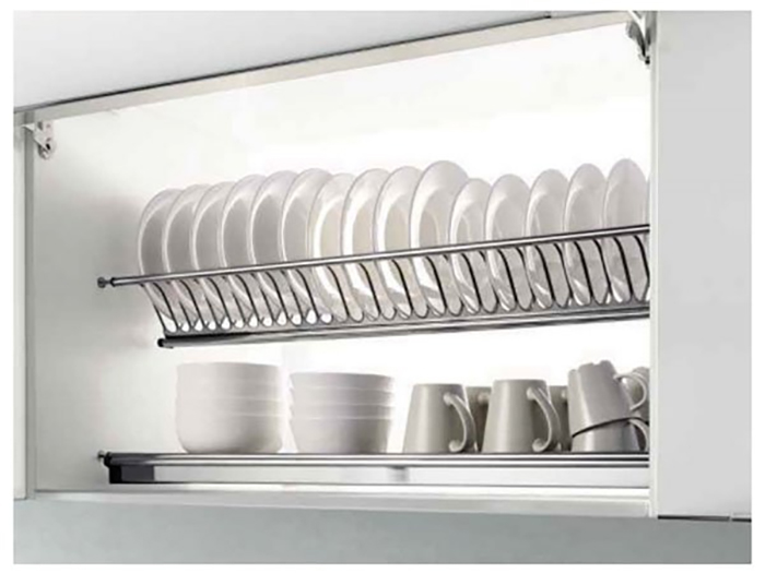 Giá đựng bát đĩa Cariny GB29-700/800/900/1000 với thiết kế hiện đại, sang trọng góp phần làm tăng tính thẩm mỹ cho không gian bếp