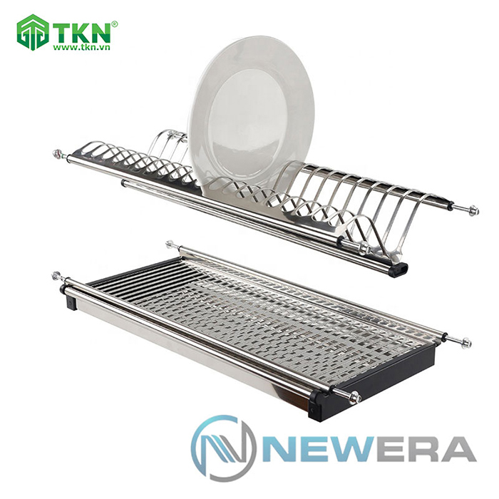 Giá treo úp bát đĩa tủ trên NewEra 2 tầng - Mã NE555.600 