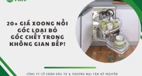 20+ mẫu giá xoong nồi góc nhỏ gọn tối ưu góc chết không gian bếp