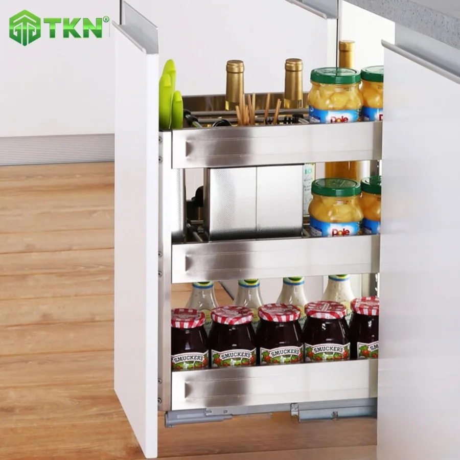 Giá dao thớt chai lọ inox hộp 350mm NE355.350 – NewEra