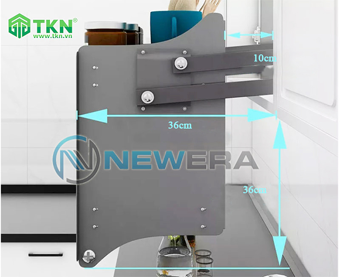 Giá bát nâng hạ thông minh NewEra inox 304 – mã NE255.900 13