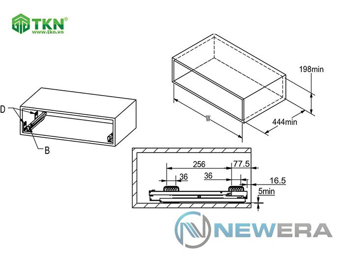 Giá để bát đĩa đa năng NewEra 800mm inox hộp 304 NE377.800 20