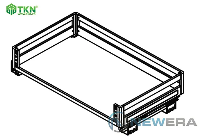 Giá để xoong nồi NewEra 700mm inox hộp 304 NE399.700 11