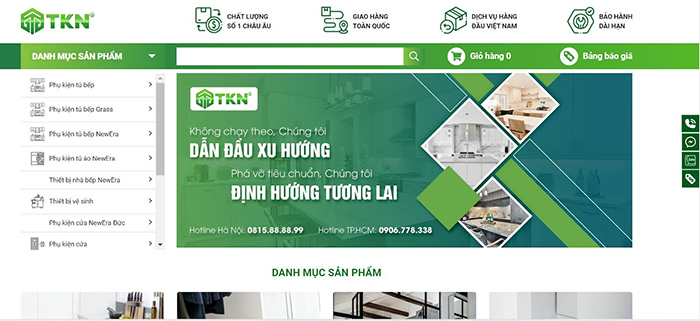 Tân Kỷ Nguyên là thương hiệu cung cấp phụ kiện tủ bếp uy tín, chất lượng hàng đầu Việt Nam 