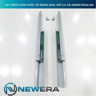 Ray trượt âm NewEra mở 3/4, 450mm NE366.450 2
