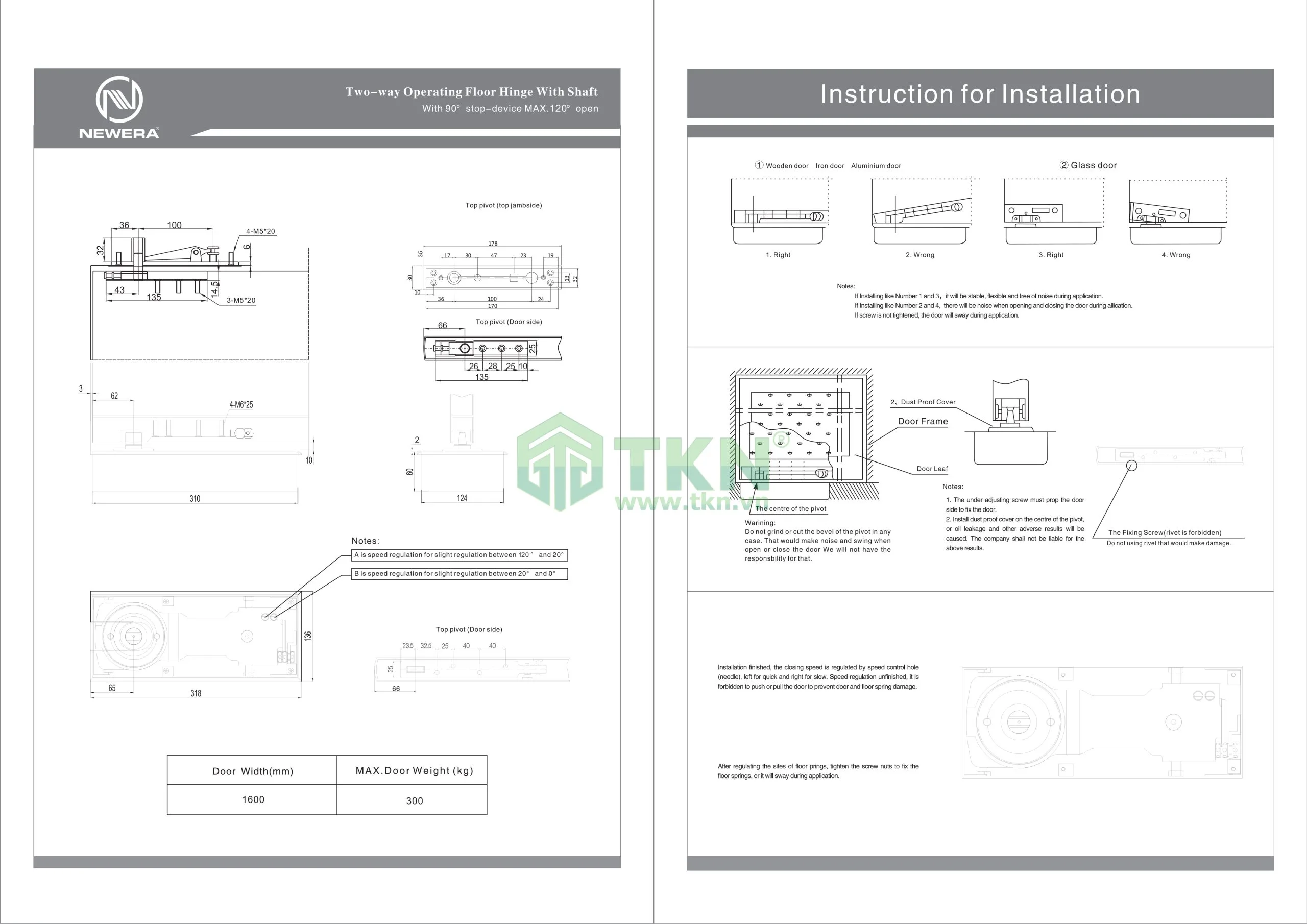 Huong dan lap dat ban le san NewEra BTS300N scaled