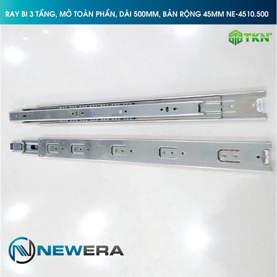 tùy vào độ mở của ray trượt