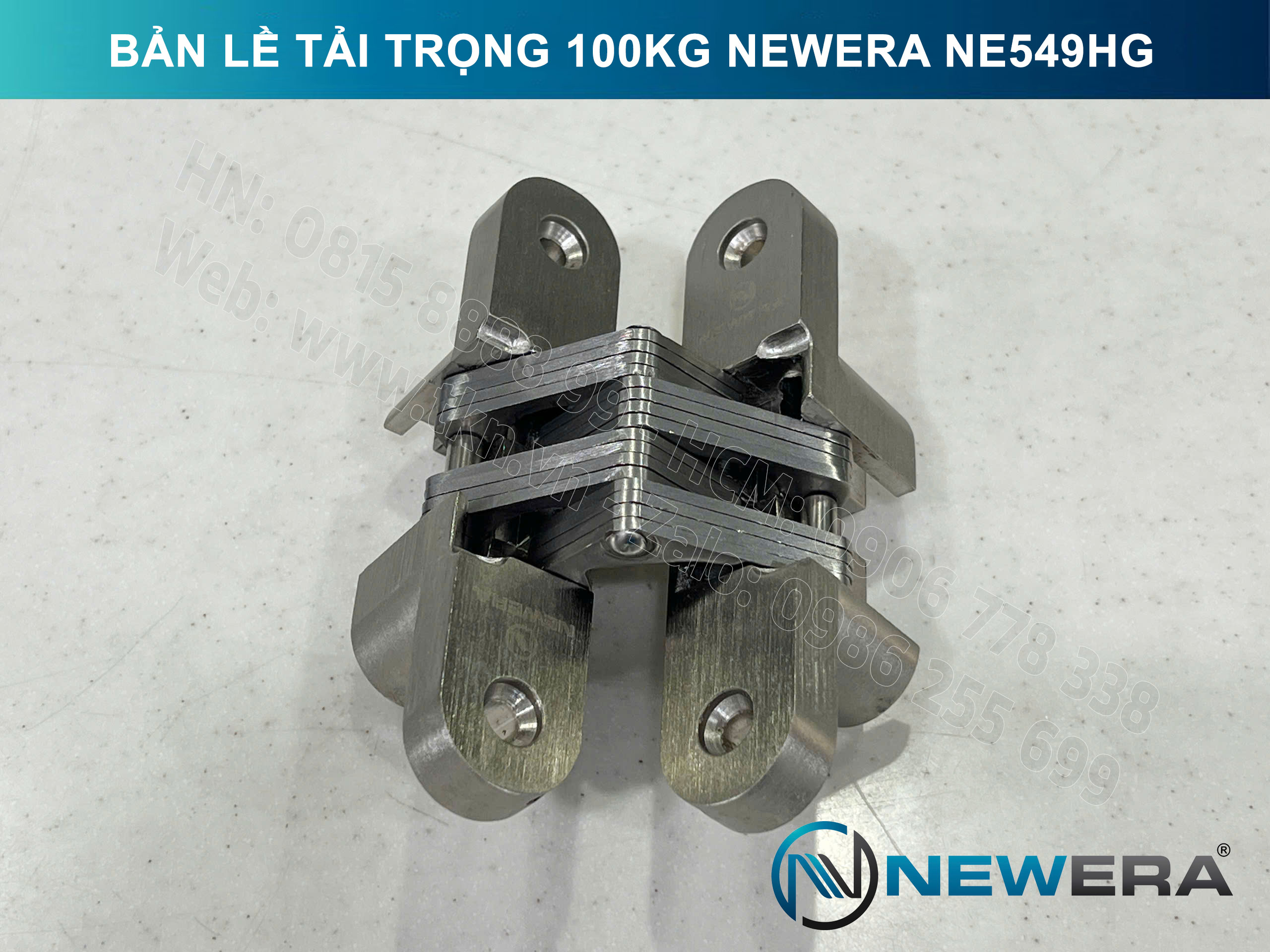 Bản lề cửa gấp NewEra tải trọng 100kg NE549HG 8