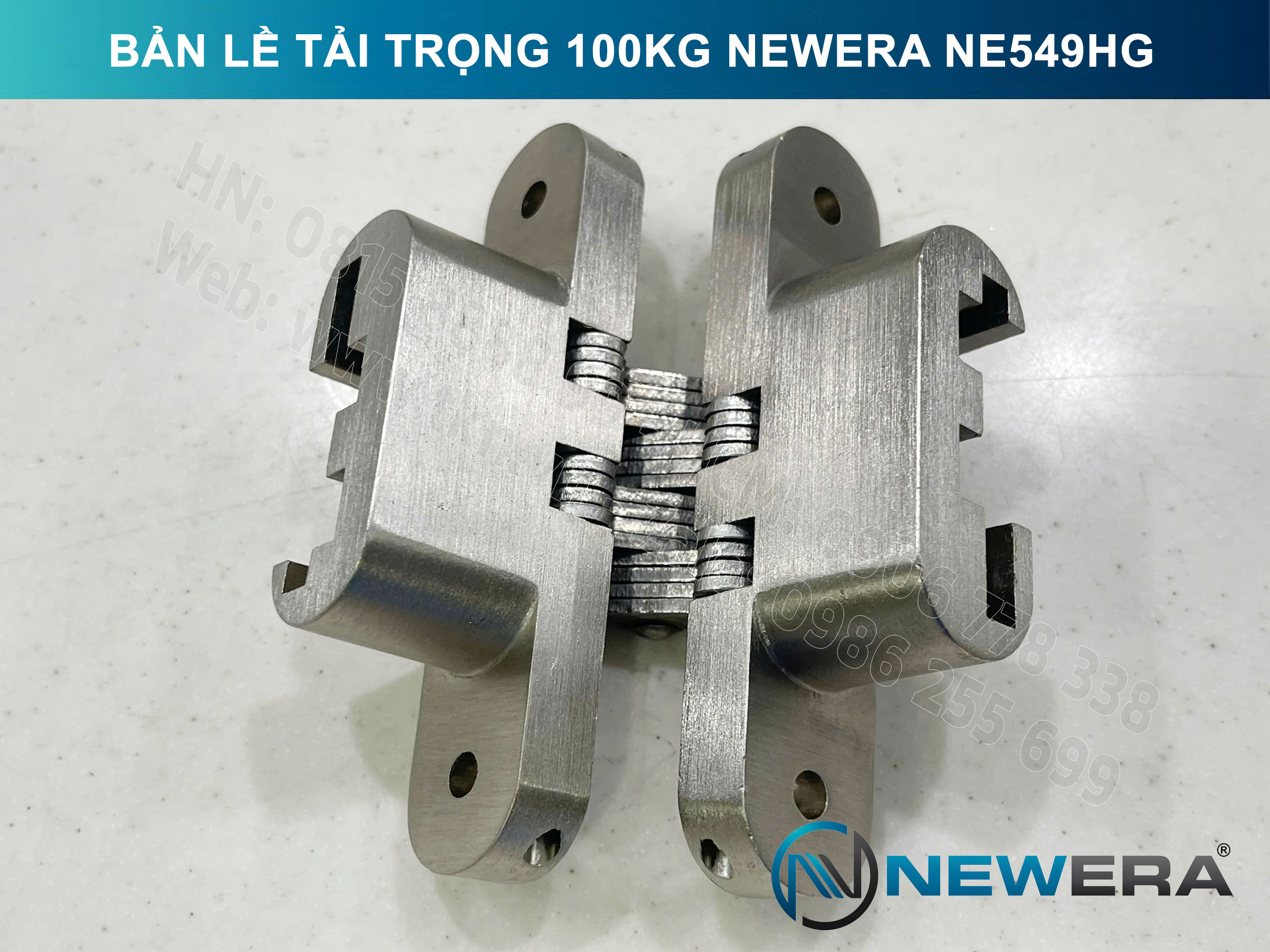 Bản lề cửa gấp NewEra tải trọng 100kg NE549HG 14
