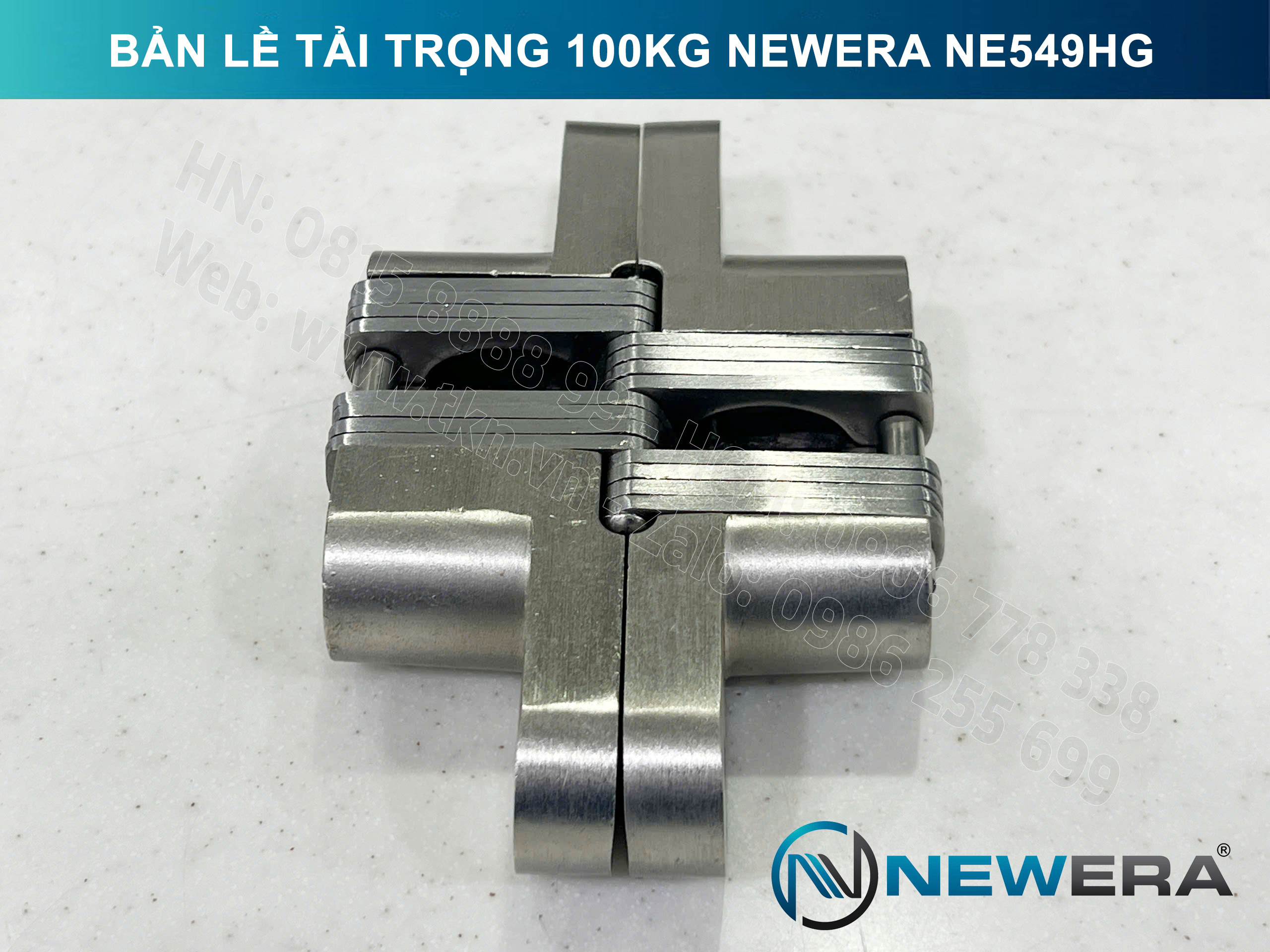 Bản lề cửa gấp NewEra tải trọng 100kg NE549HG 6