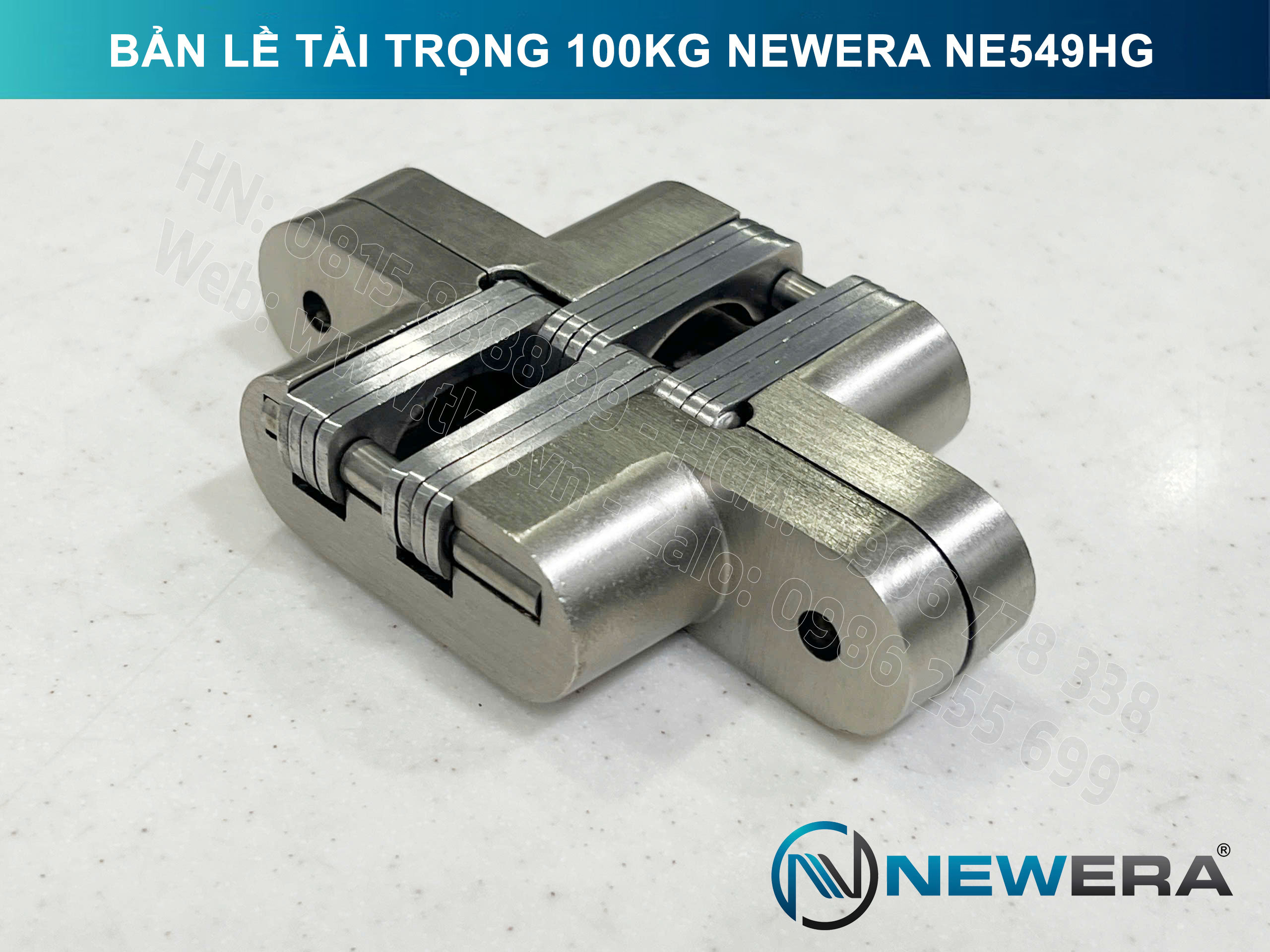 Bản lề cửa gấp NewEra tải trọng 100kg NE549HG 4