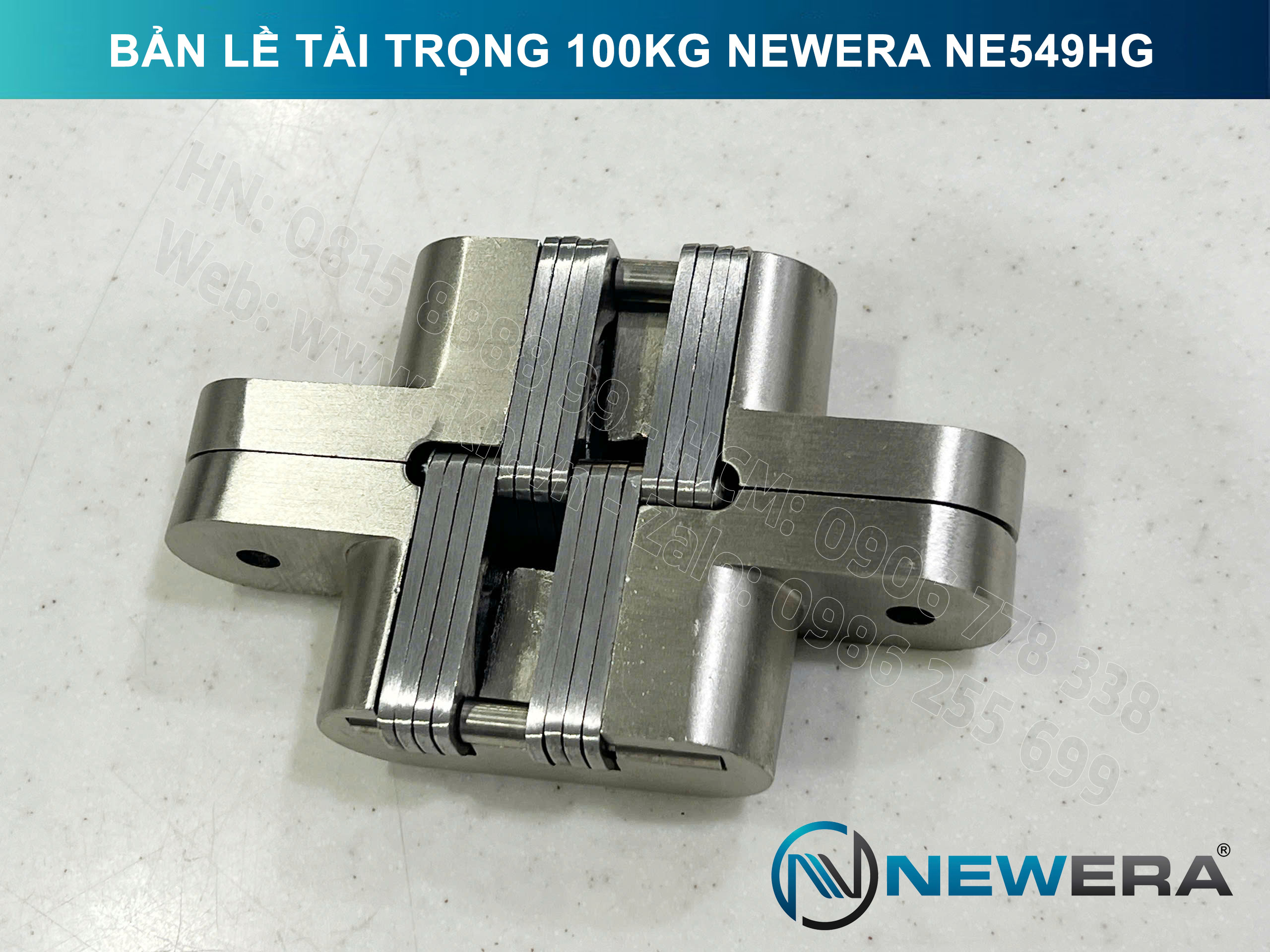 Bản lề cửa gấp NewEra tải trọng 100kg NE549HG 3