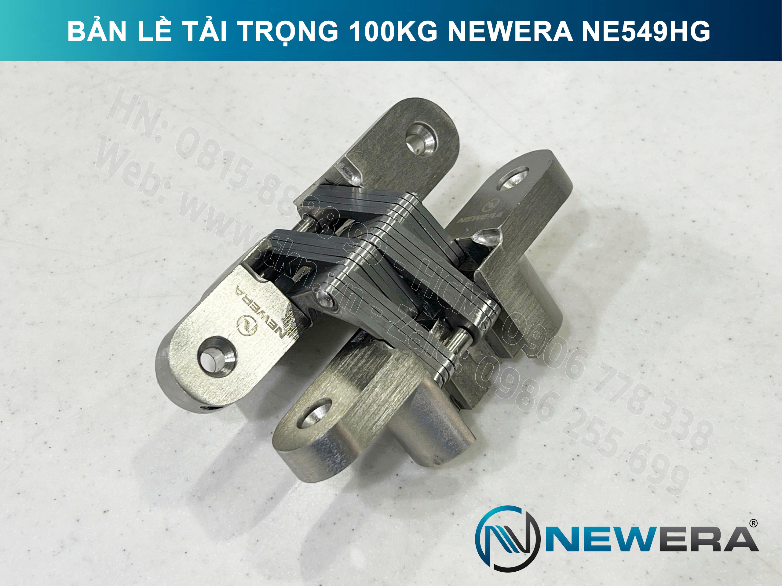 Bản lề cửa gấp NewEra tải trọng 100kg NE549HG 7