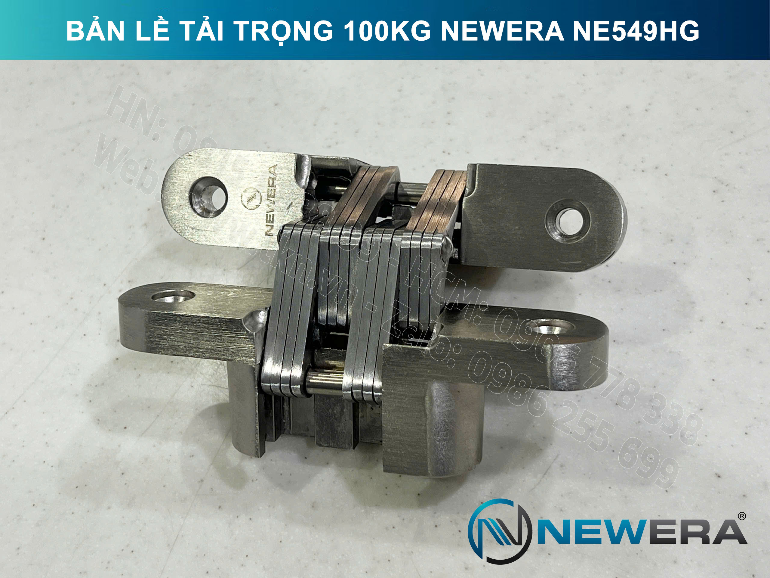 Bản lề cửa gấp NewEra tải trọng 100kg NE549HG 11