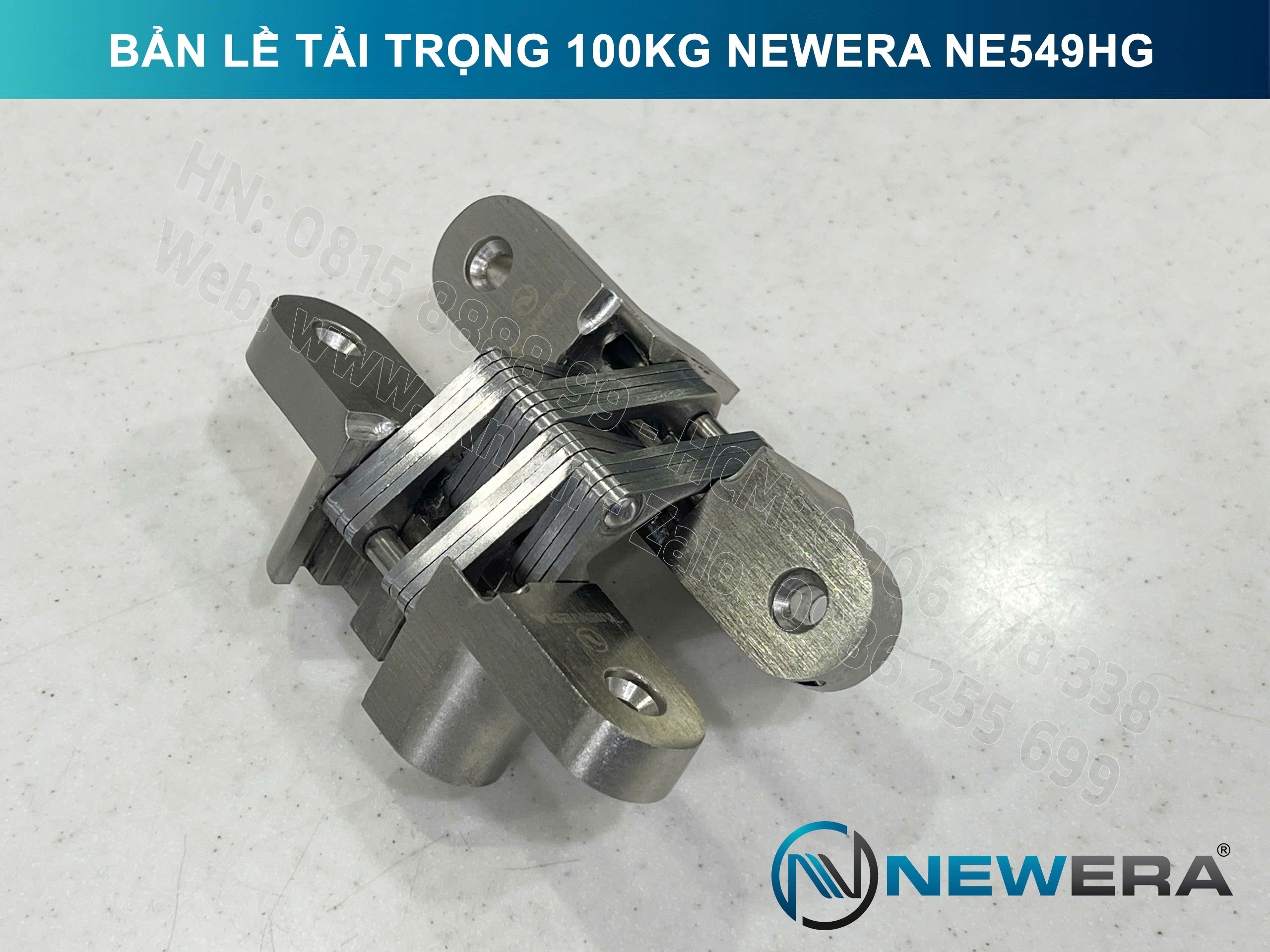 Bản lề cửa gấp NewEra tải trọng 100kg NE549HG 10