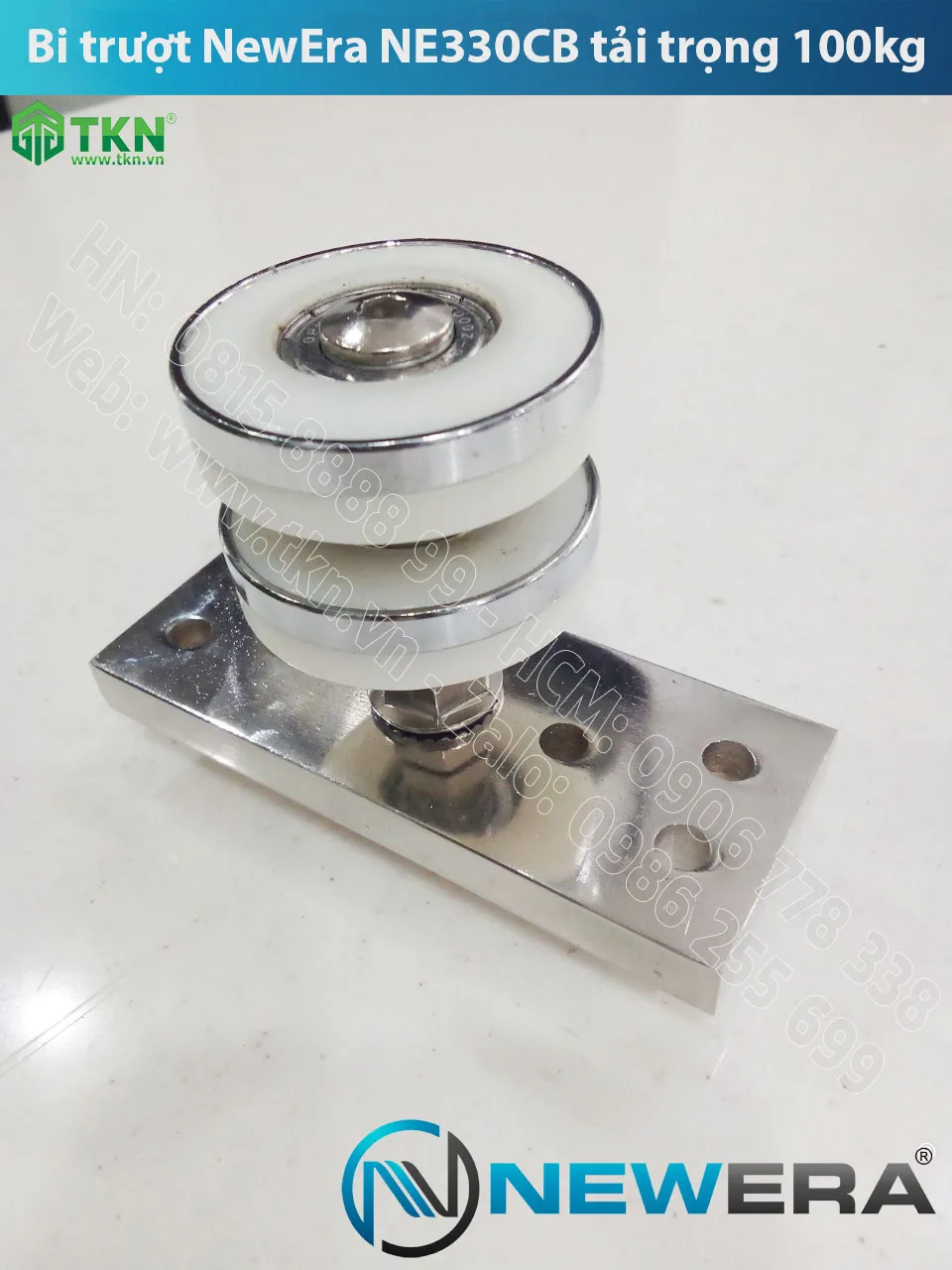 Bi trượt cửa gấp NewEra tải trọng 100kg NE330CB
