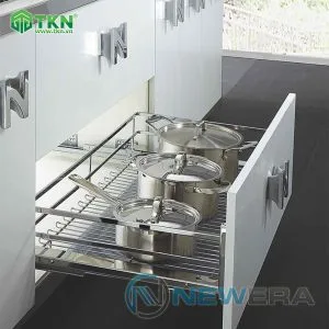 NGĂN KÉO XOONG NỒI NEWERA INOX 304 CÁNH KÉO – MÃ NE299.900
