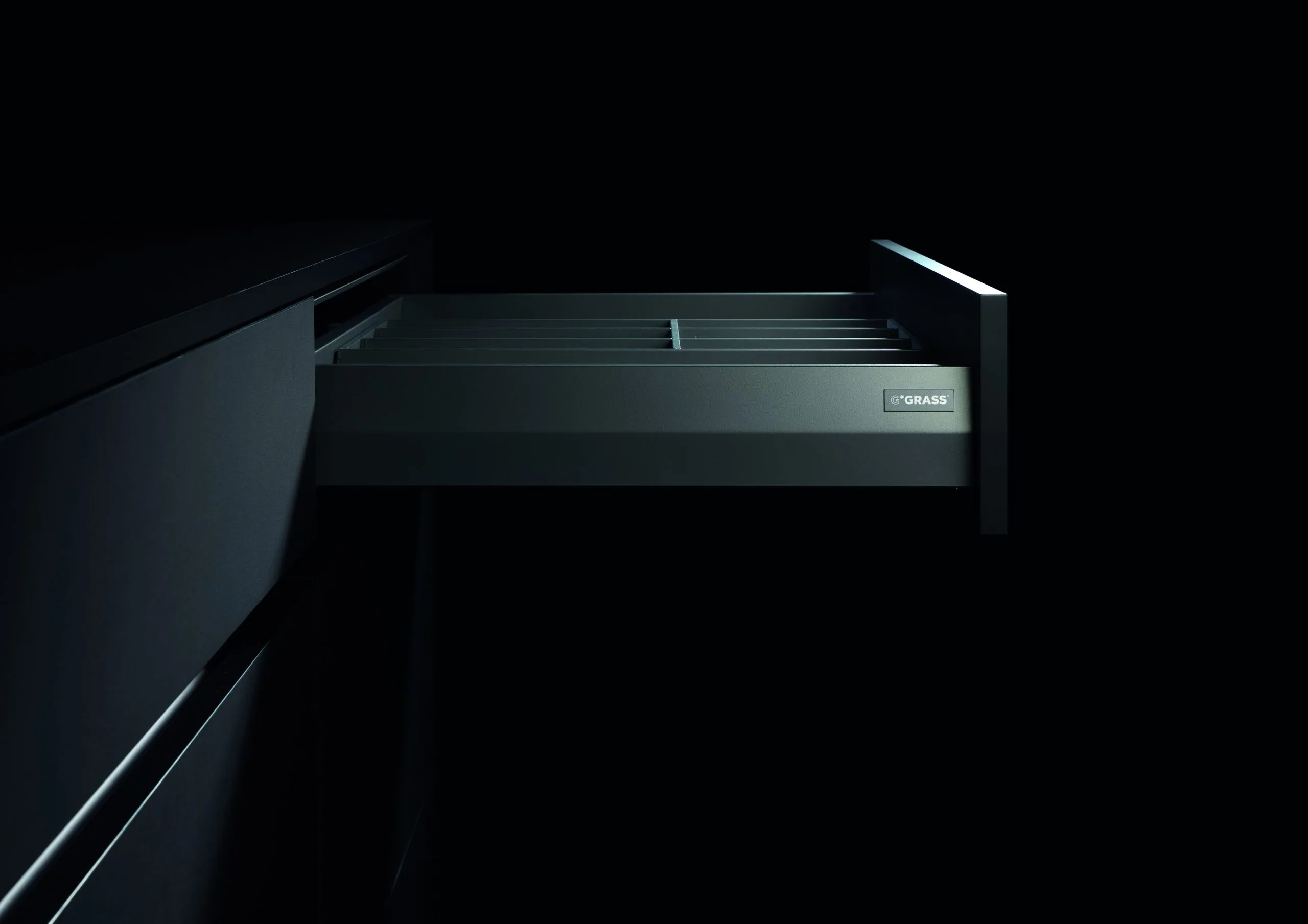 Ngăn kéo tủ bếp Grass DWD-XP 40kg vách inox nâng cấp Duowing XD.500SS 6