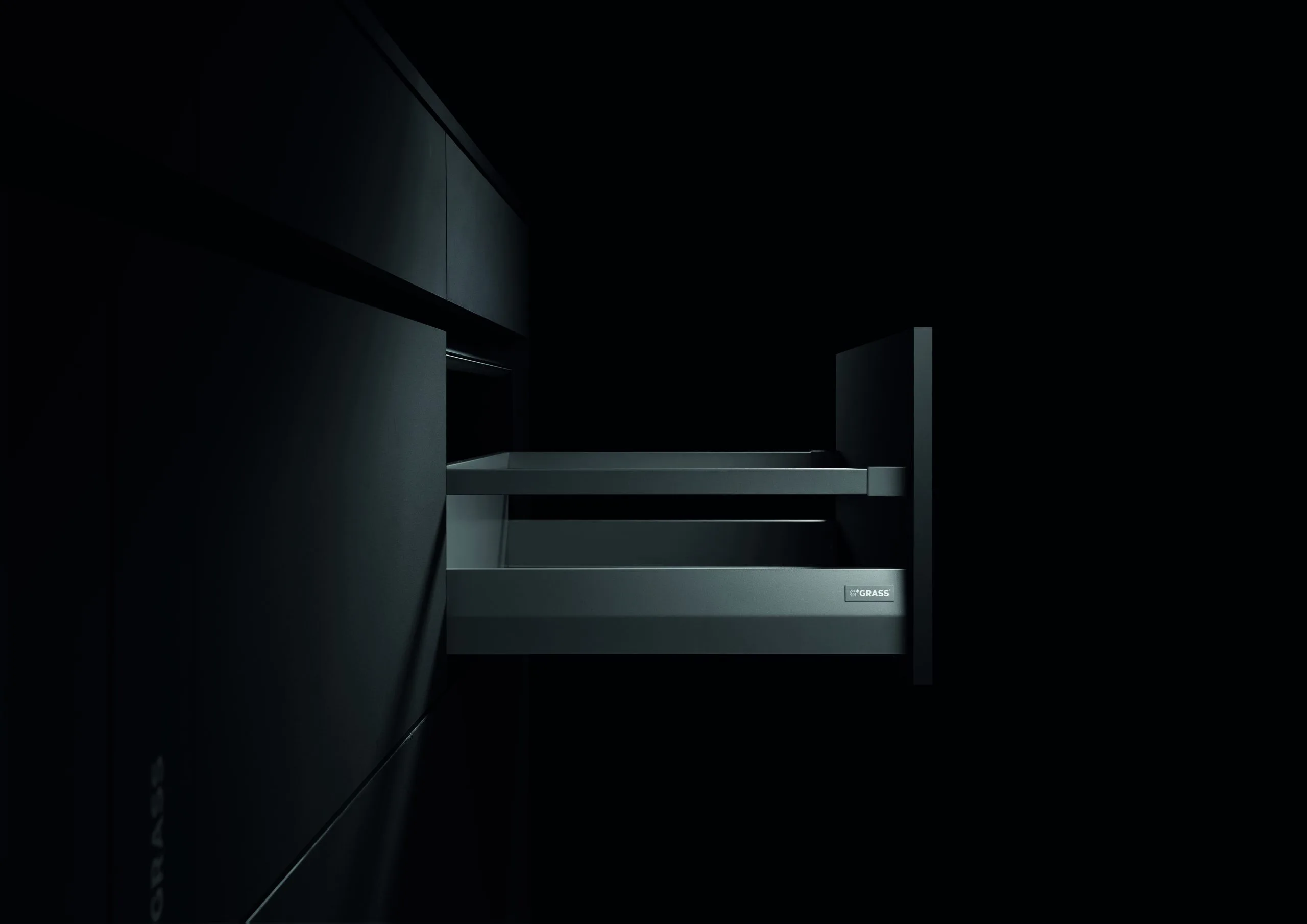 Ngăn kéo tủ bếp Grass DWD-XP 40kg vách inox nâng cấp Duowing XD.500SS 7