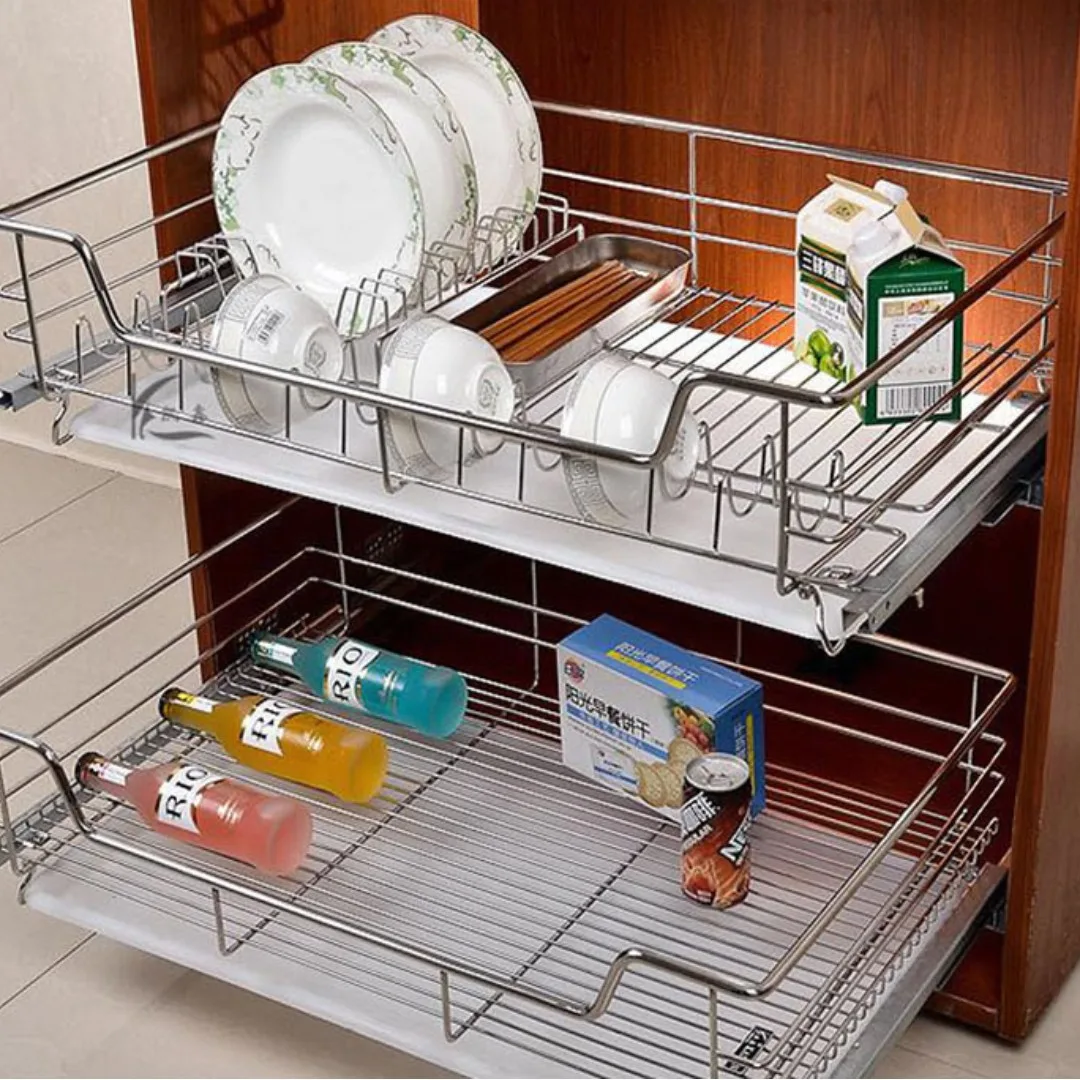 Giá để chén bát NewEra 600mm thép mạ Chrome NE199.600A 5