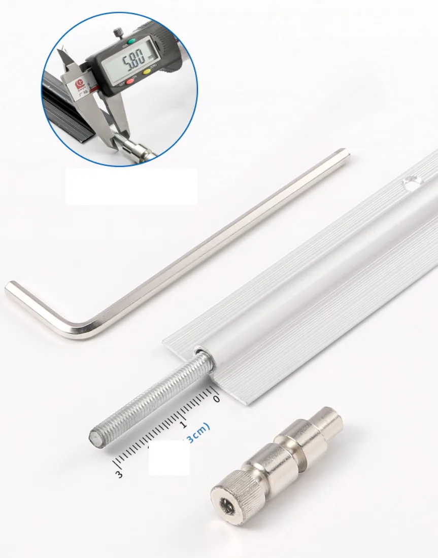 Thanh chống cong cánh tủ bếp NewEra hợp kim NE026A1 1