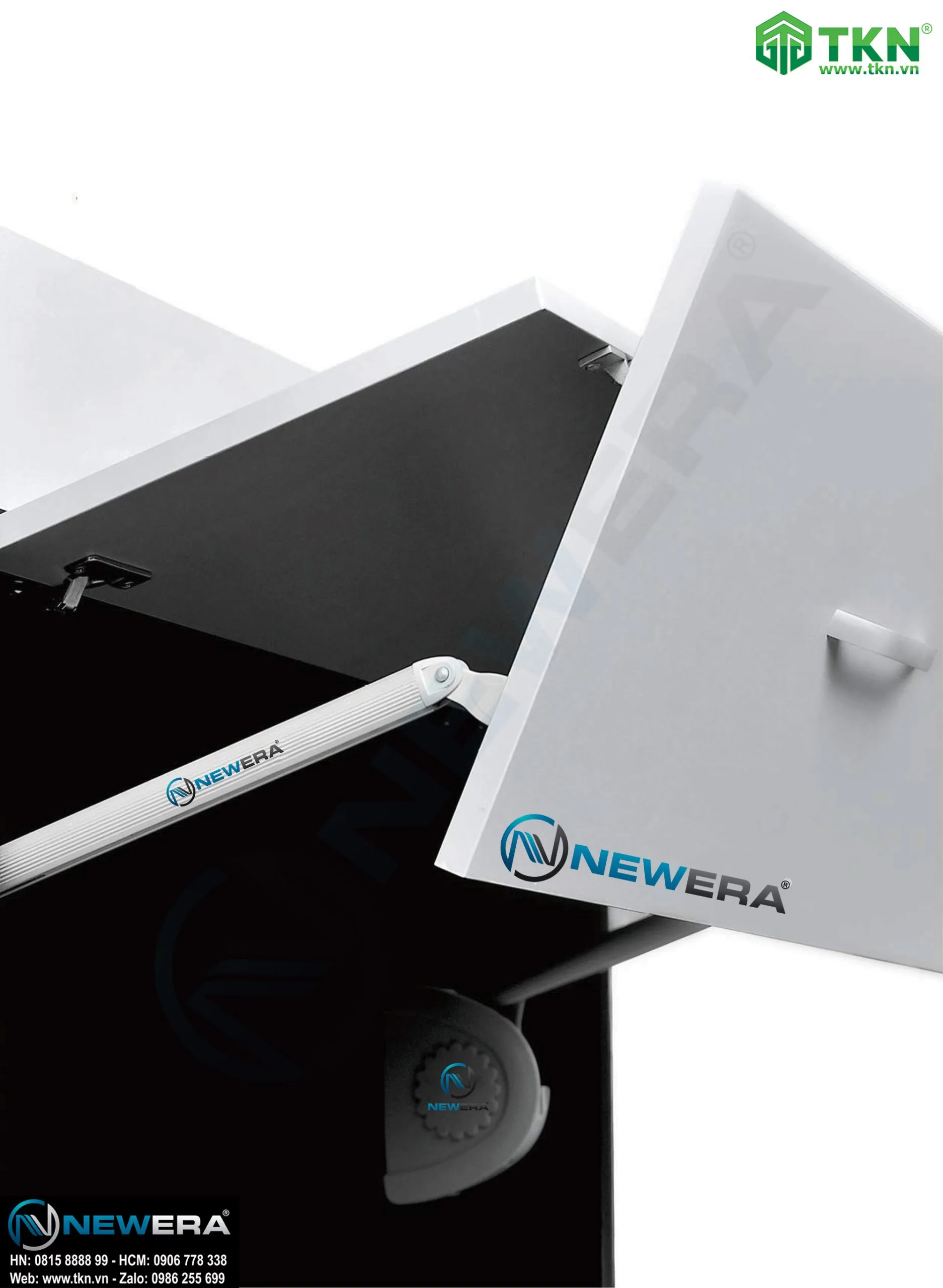 Bộ tay nâng 2 cánh NewEra giảm chấn 600-800mm NE66.F20