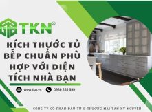 Kích thước tủ bếp tiêu chuẩn phù hợp với không gian bếp người Việt
