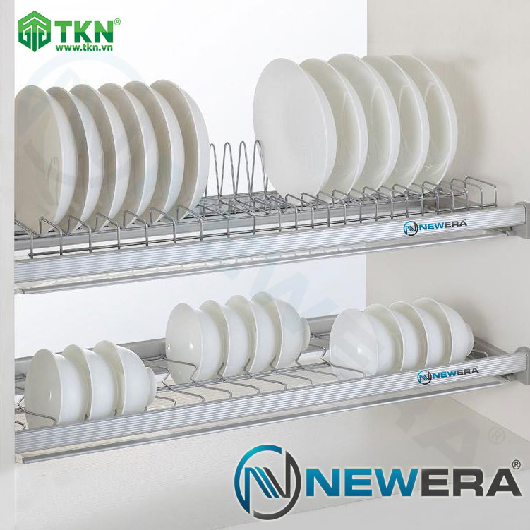 Giá để bát đĩa cố định NewEra 2 tầng inox 304 NE855.900