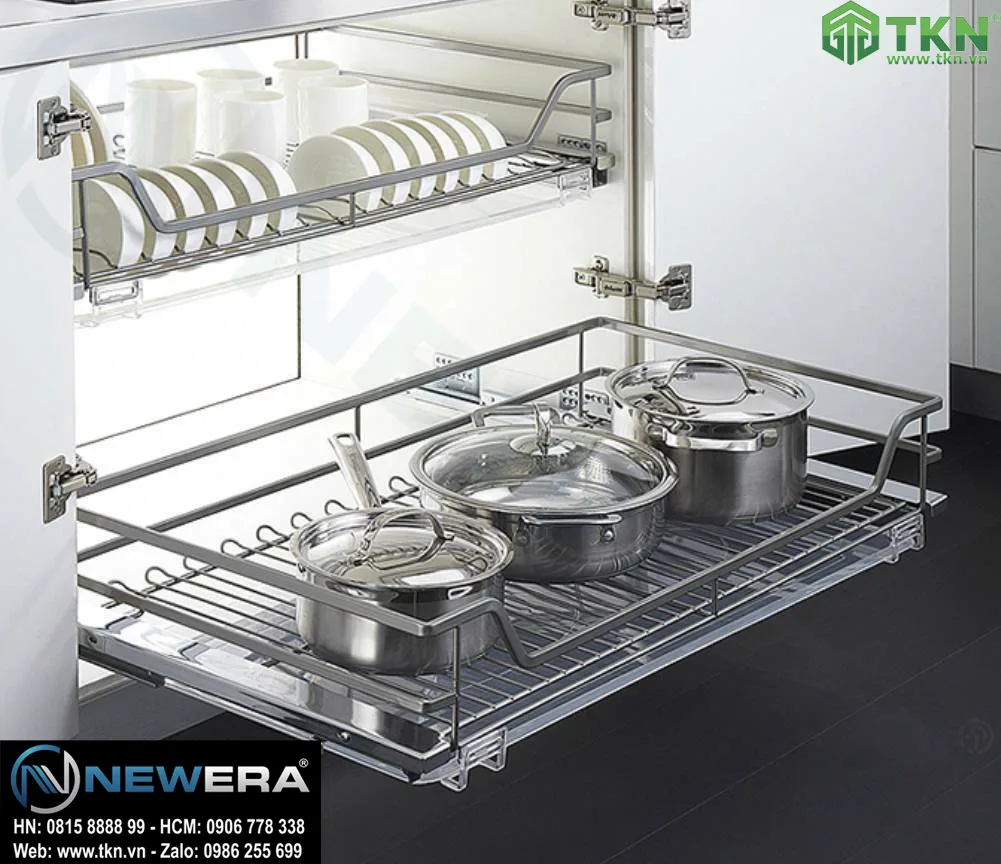 Giá để xoong nồi NewEra 800mm inox 304 nan dẹt NE669.800