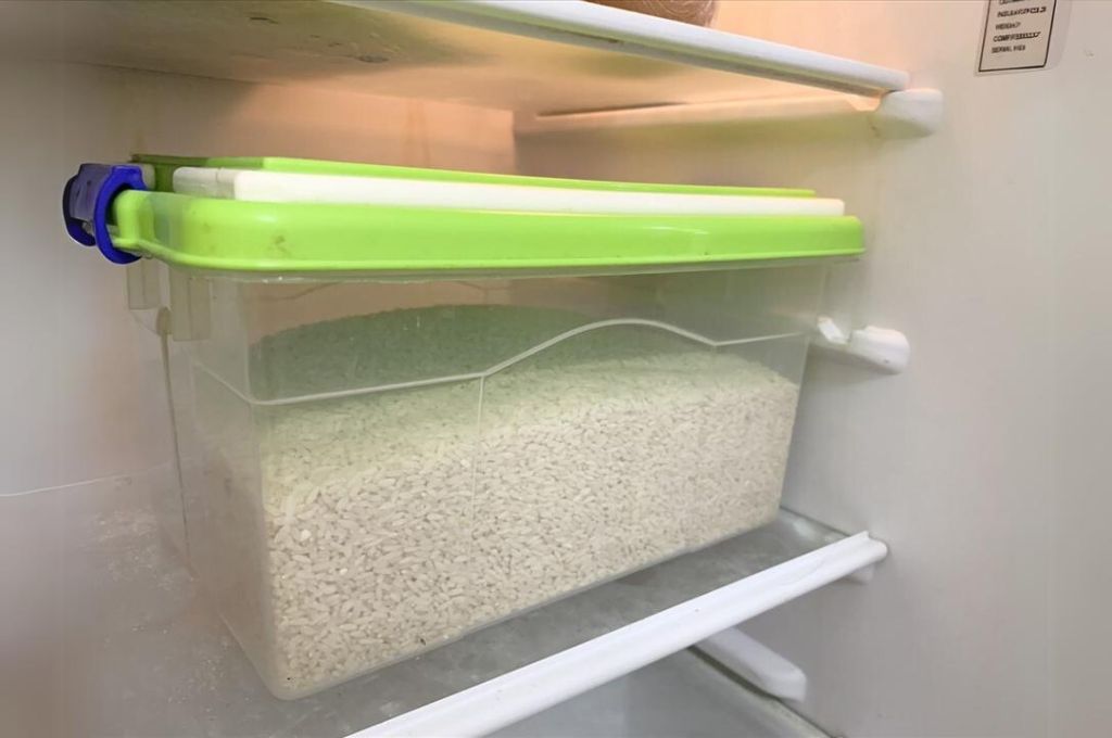bảo quản gạo bằng tủ lạnh