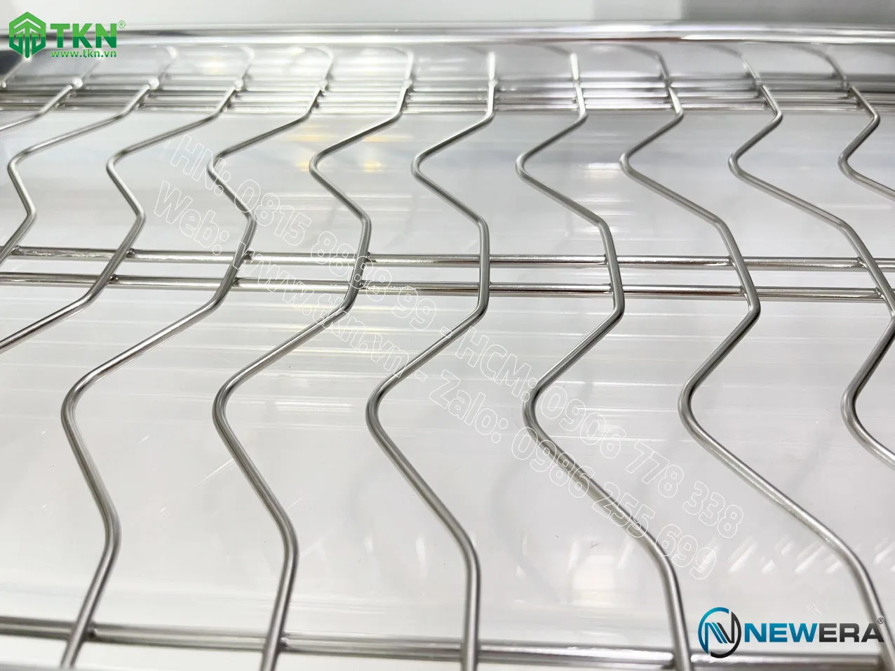 Giá để bát đĩa cố định NewEra 3 tầng inox 304 NE866.600 5