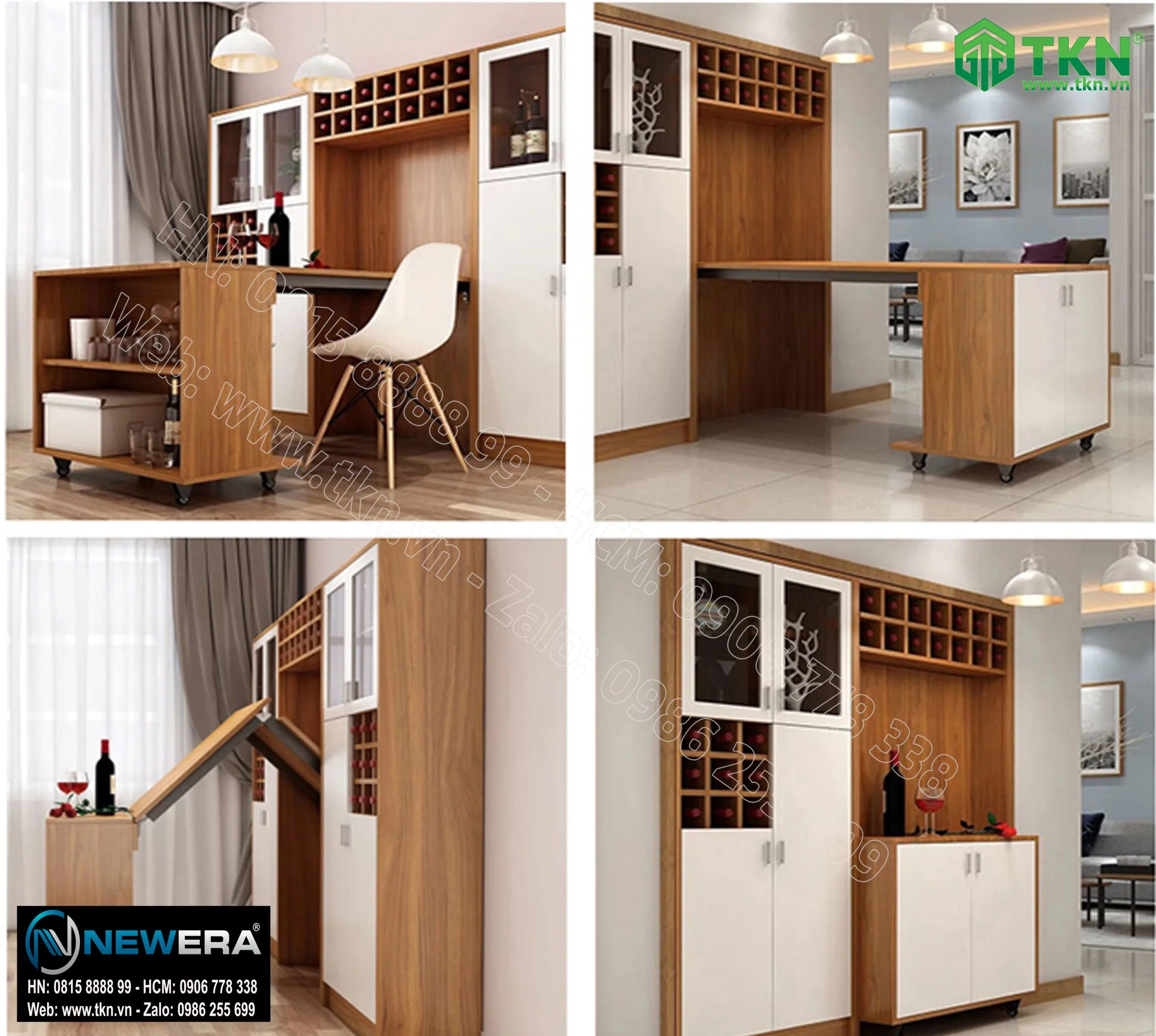 Phụ kiện bàn gấp âm tủ thông minh kéo dài gấp lên NewEra NE4858.1271.1595