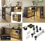 Phụ kiện bàn xoay xếp gọn trên tủ NewEra NE4848.RTC