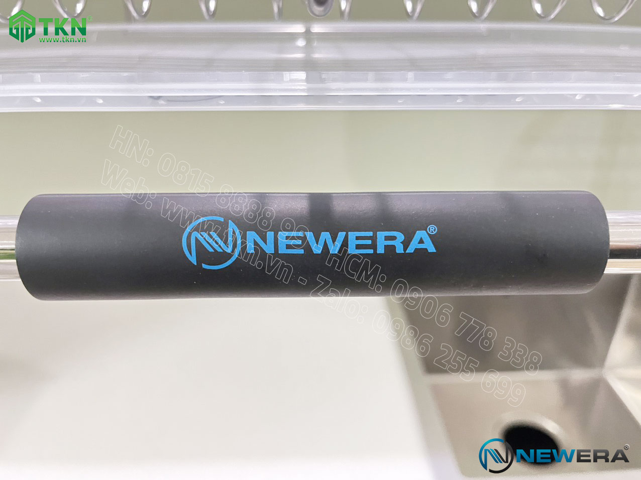 Giá bát nâng hạ NewEra 800mm có ống đũa inox 304 NE799.800 11