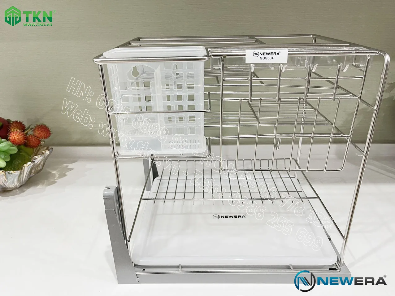 Thiết kế chất liệu inox 304, bề mặt điện hoá inox xước mờ