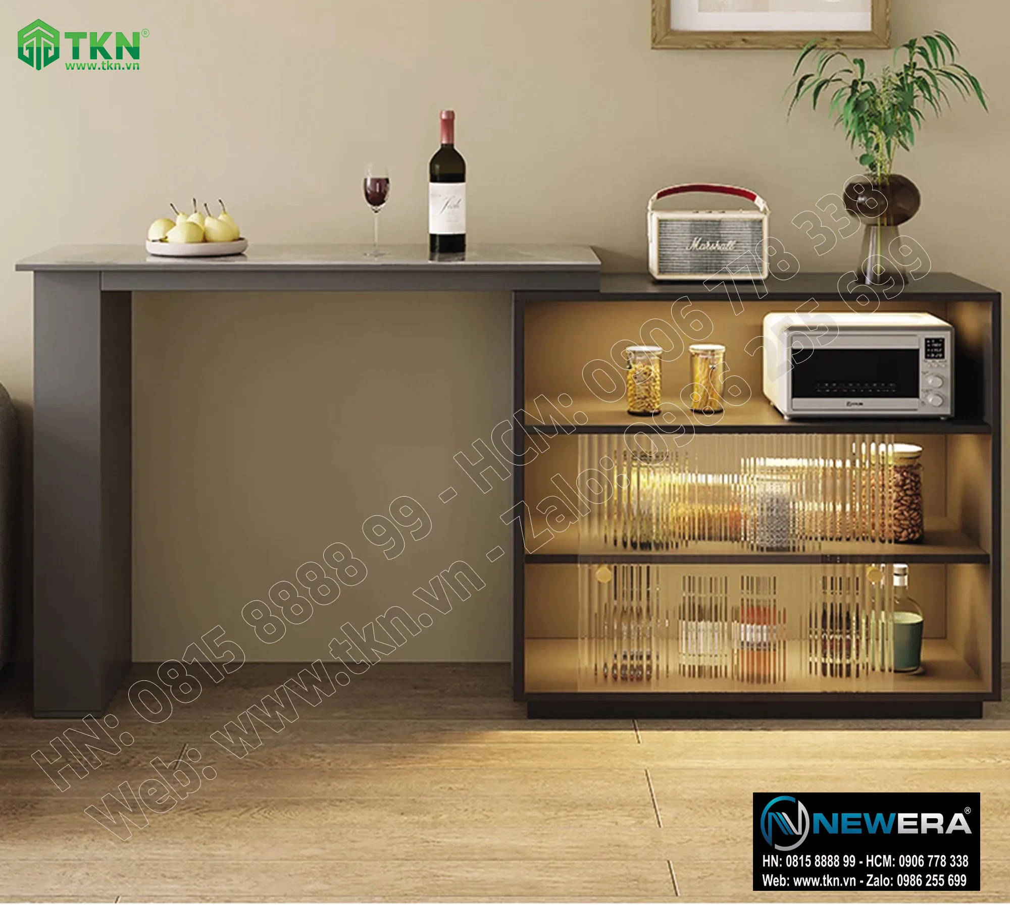 Phụ kiện bàn xoay xếp gọn trên tủ NewEra NE4848.RTC 2