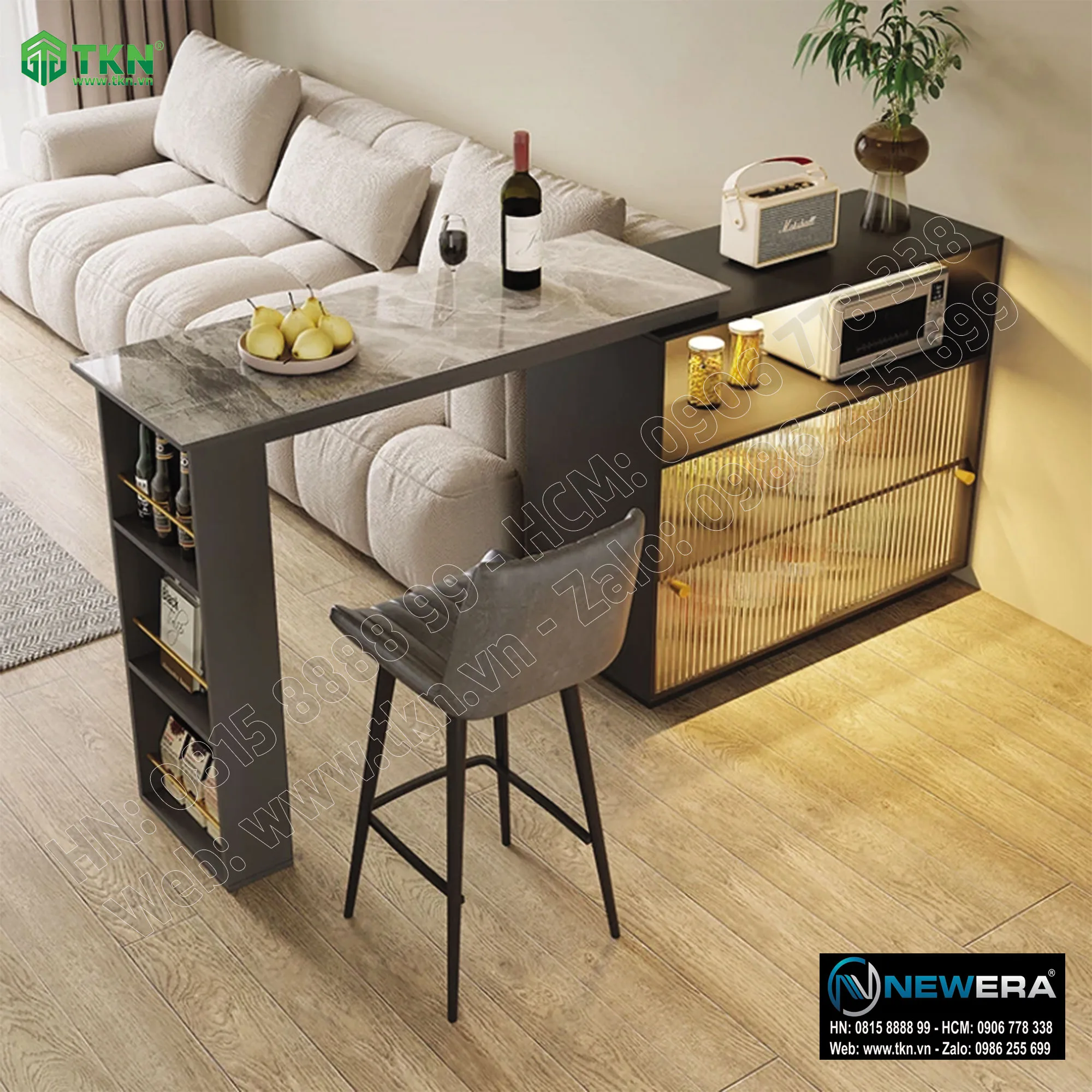 Phụ kiện bàn xoay xếp gọn trên tủ NewEra NE4848.RTC 4