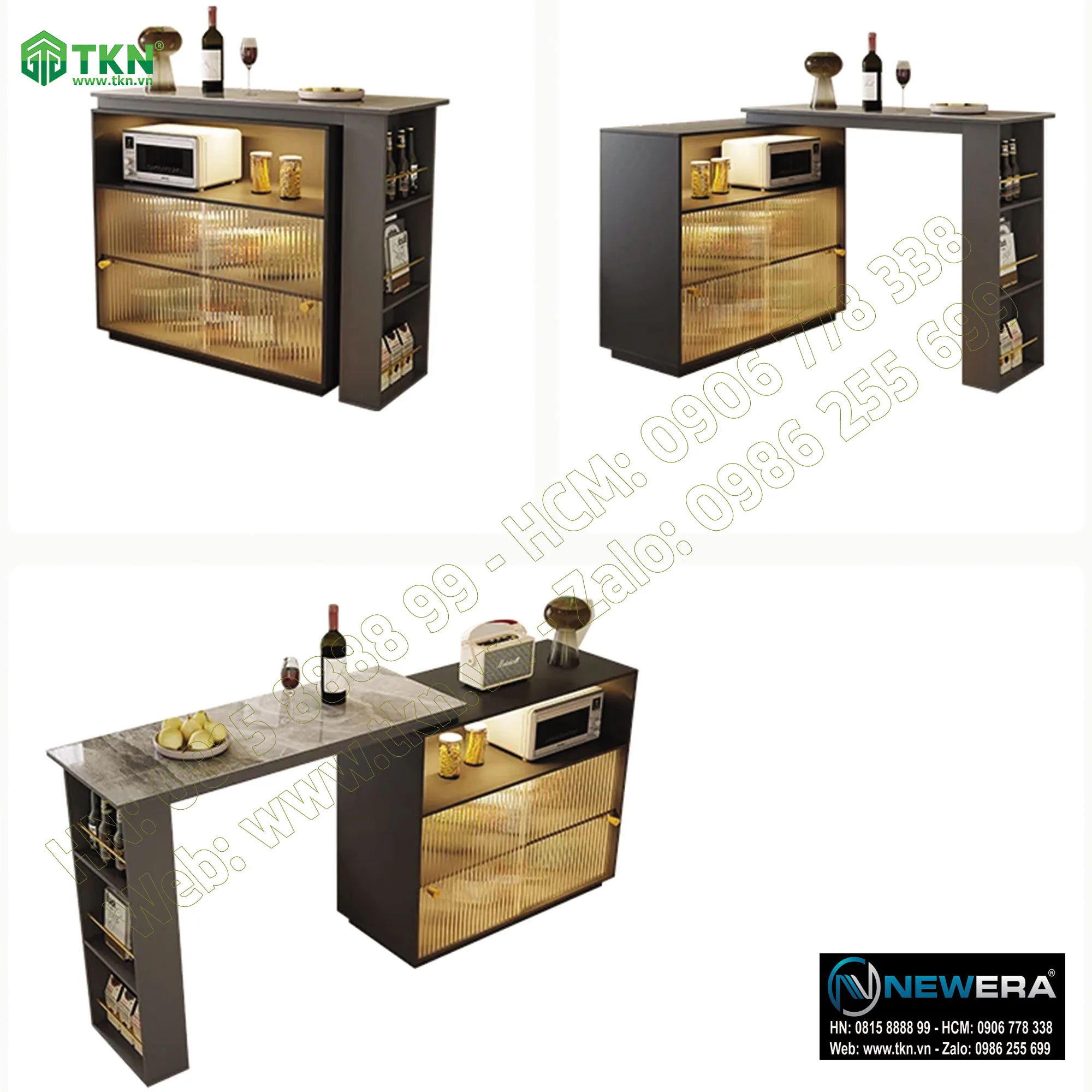 Phụ kiện bàn xoay xếp gọn trên tủ NewEra NE4848.RTC 6