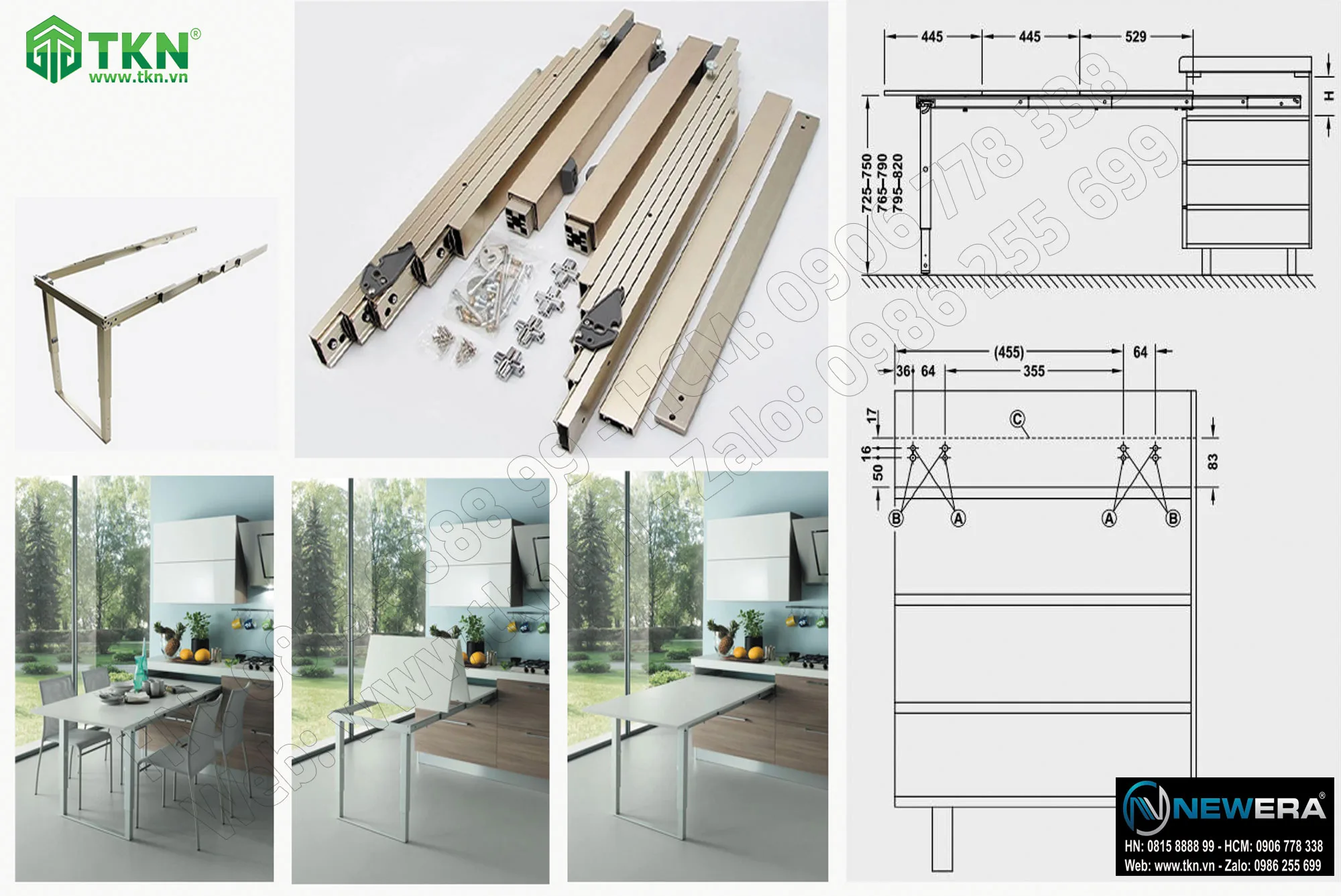 Phu kien NewEra ban keo va xep thong minh mo rong NE4889.540.1800 3
