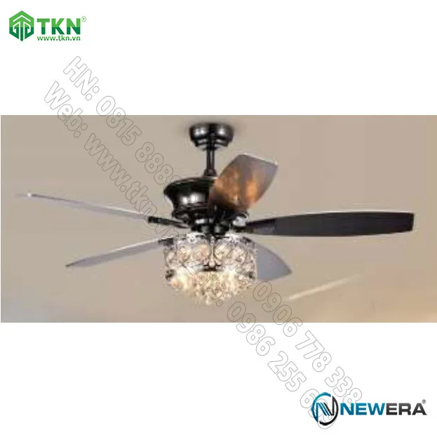 Quạt trần trang trí NewEra dài 535mm NE8042W52H535