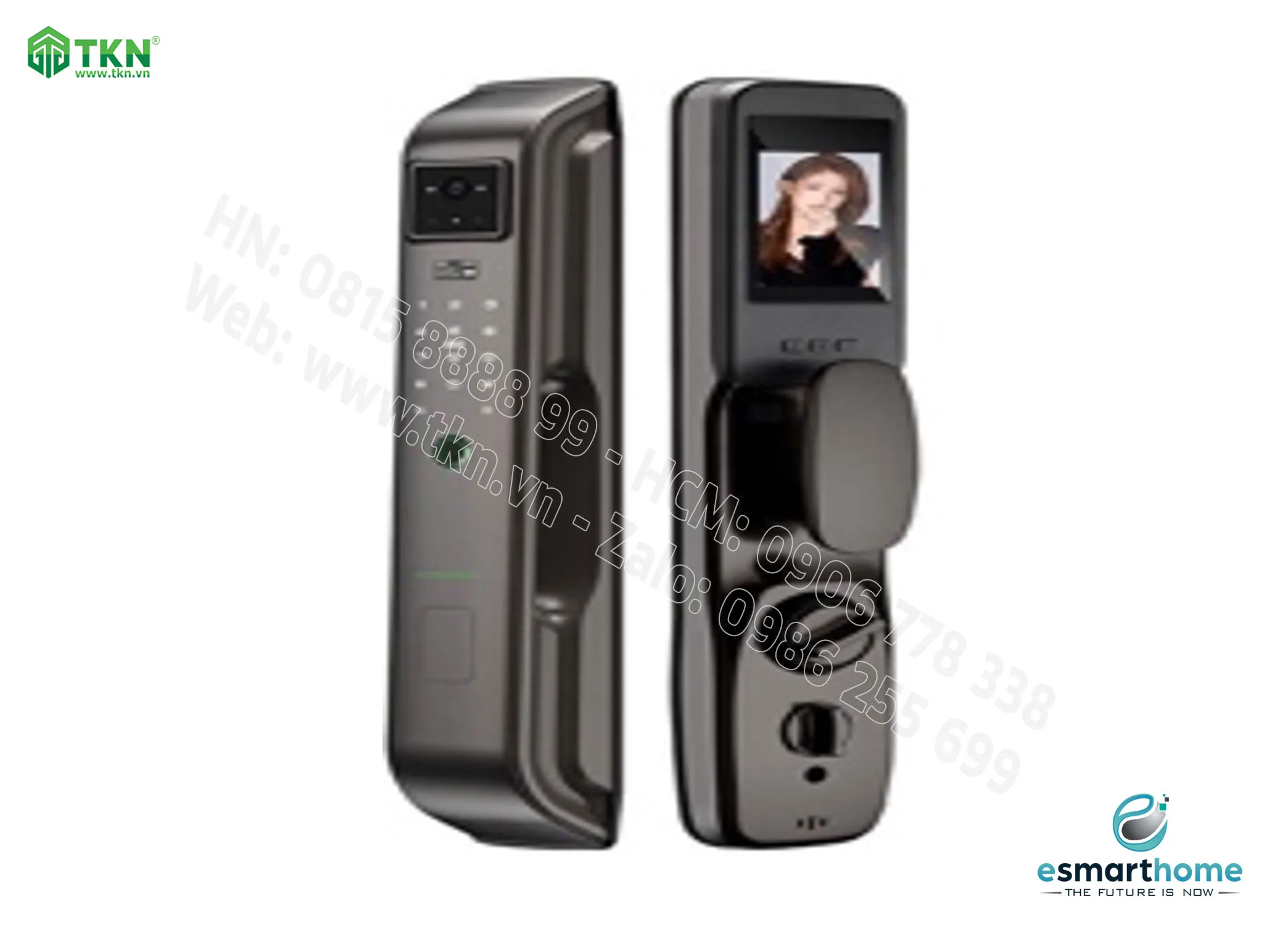 Khoá mở 3D khuôn mặt, mobile APP, vân tay, thẻ, mật mã, chìa cơ ESH99TY323TYFMB