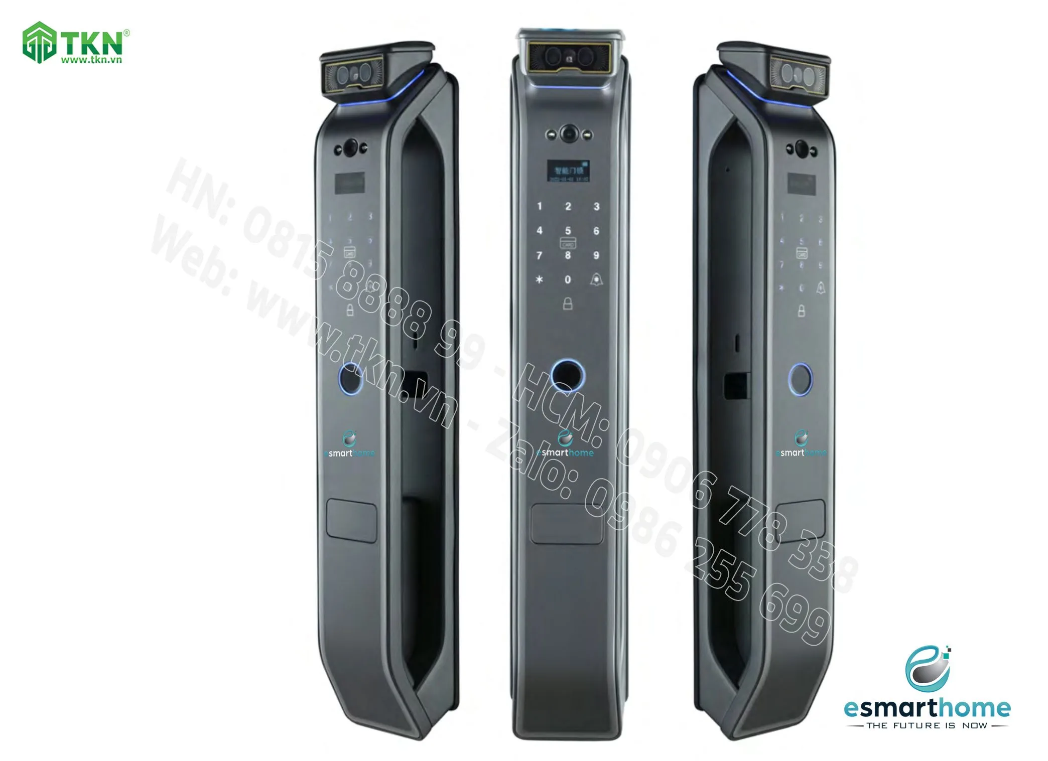 Khoá mở 3D khuôn mặt, mobile APP, vân tay, thẻ, mật mã, chìa cơ ESH99TY268TYESB