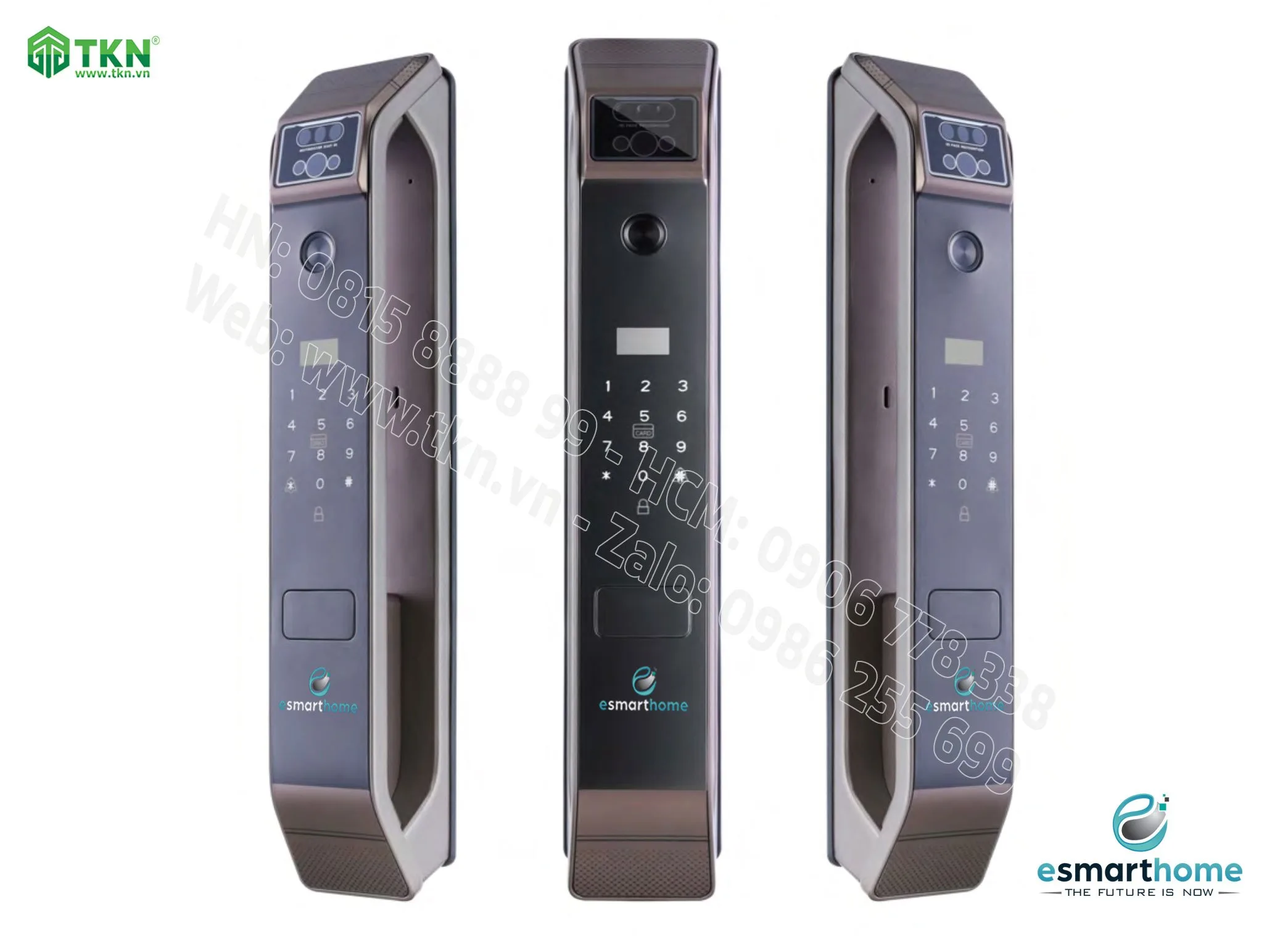 Khoá mở 3D khuôn mặt, mobile APP, vân tay, thẻ, mật mã, chìa cơ ESH99TY269TYESY