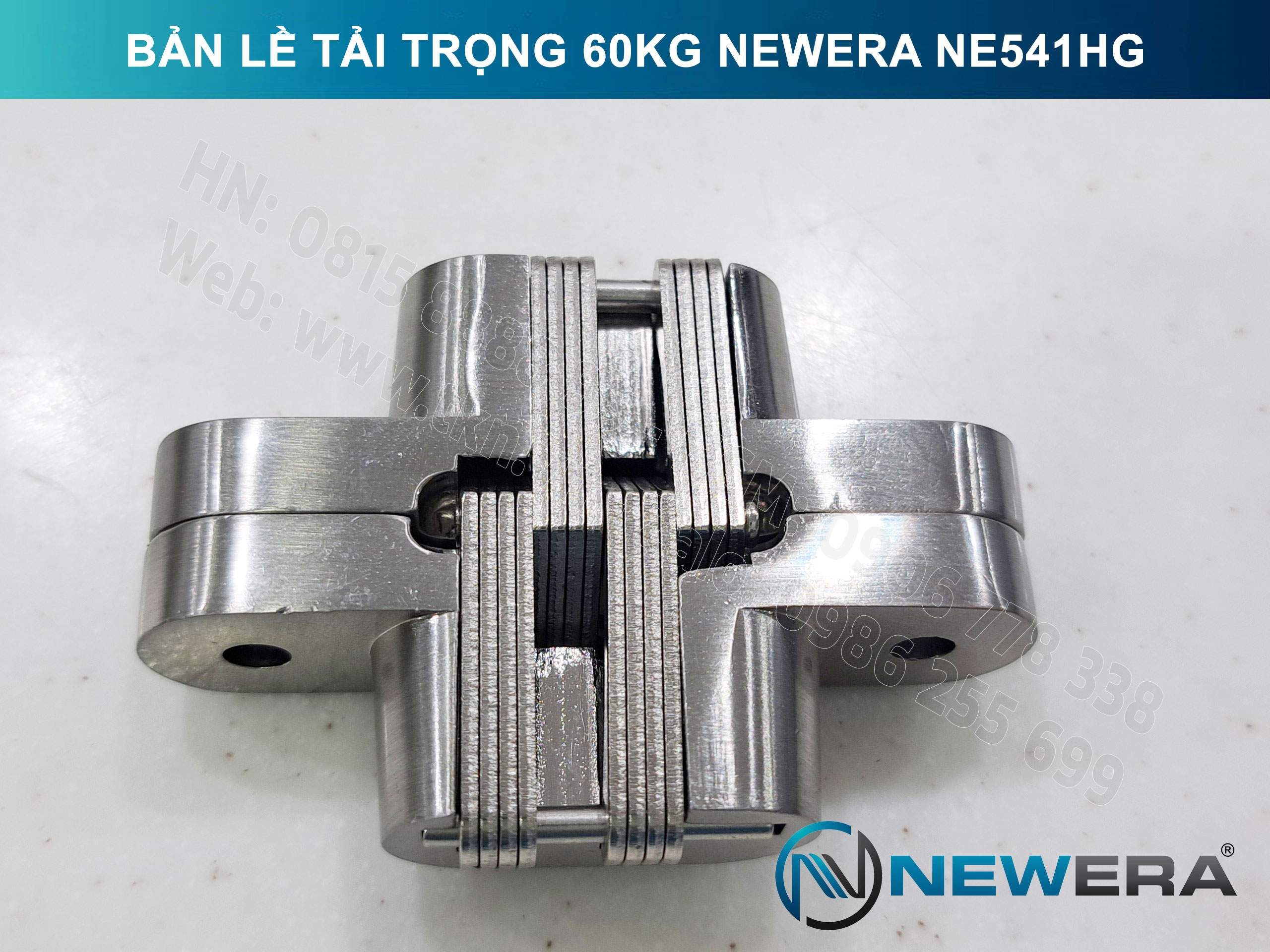 Bản lề cửa gấp NewEra tải trọng 60kg NE541HG 4