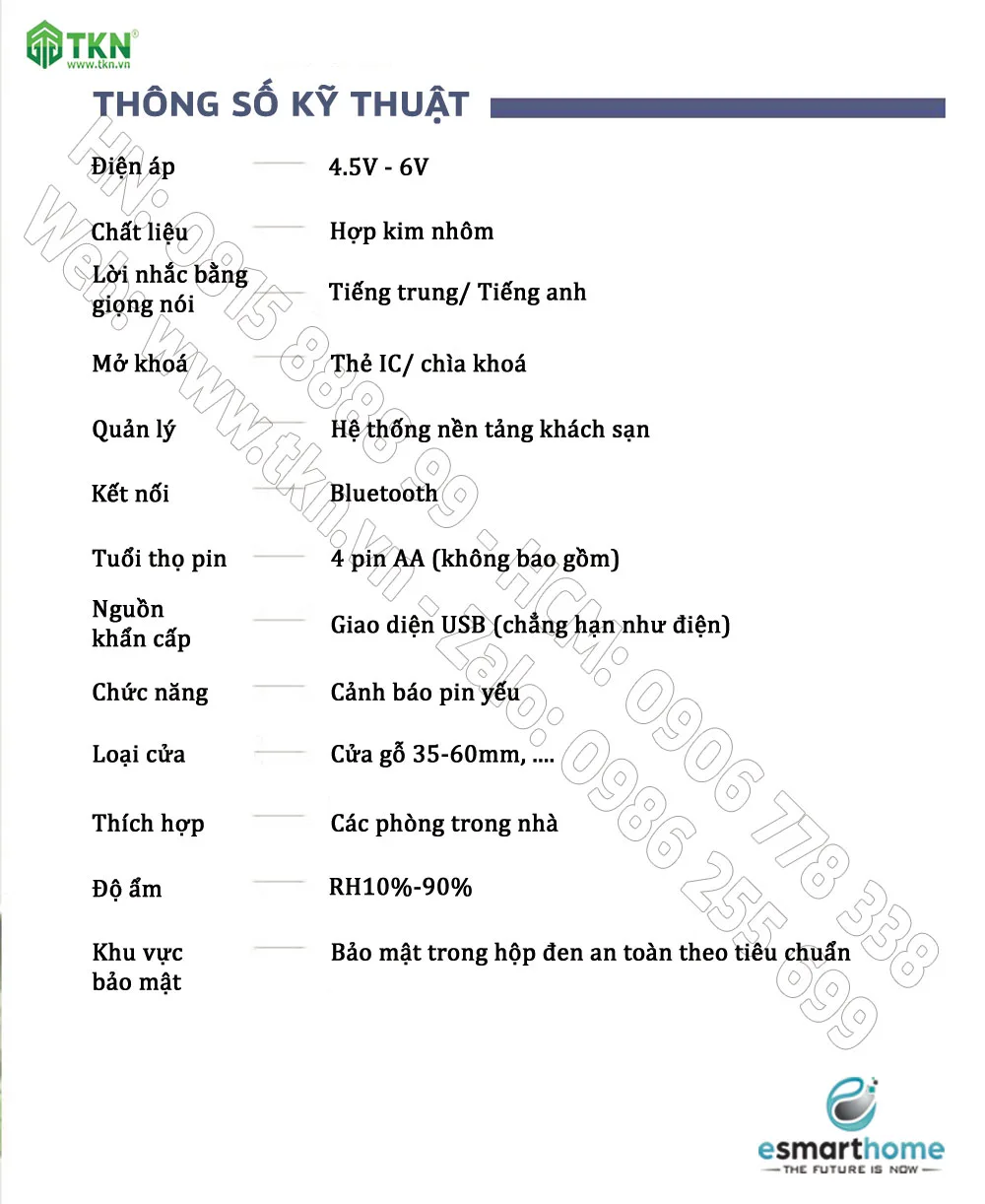 khoa khach san thong minh eSmartHome ESH88TT539DSB 4