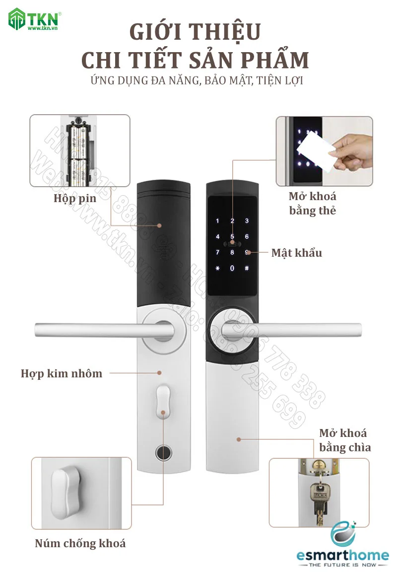 khoa khach san thong minh eSmartHome ESH88TT805LSS 7